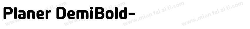 Planer DemiBold字体转换